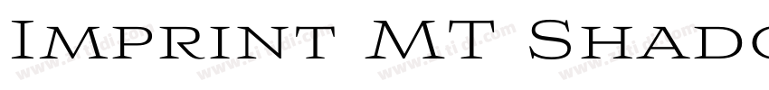 Imprint MT Shadow Re字体转换